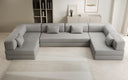 Designer Sofa Lazy U in Bouclé