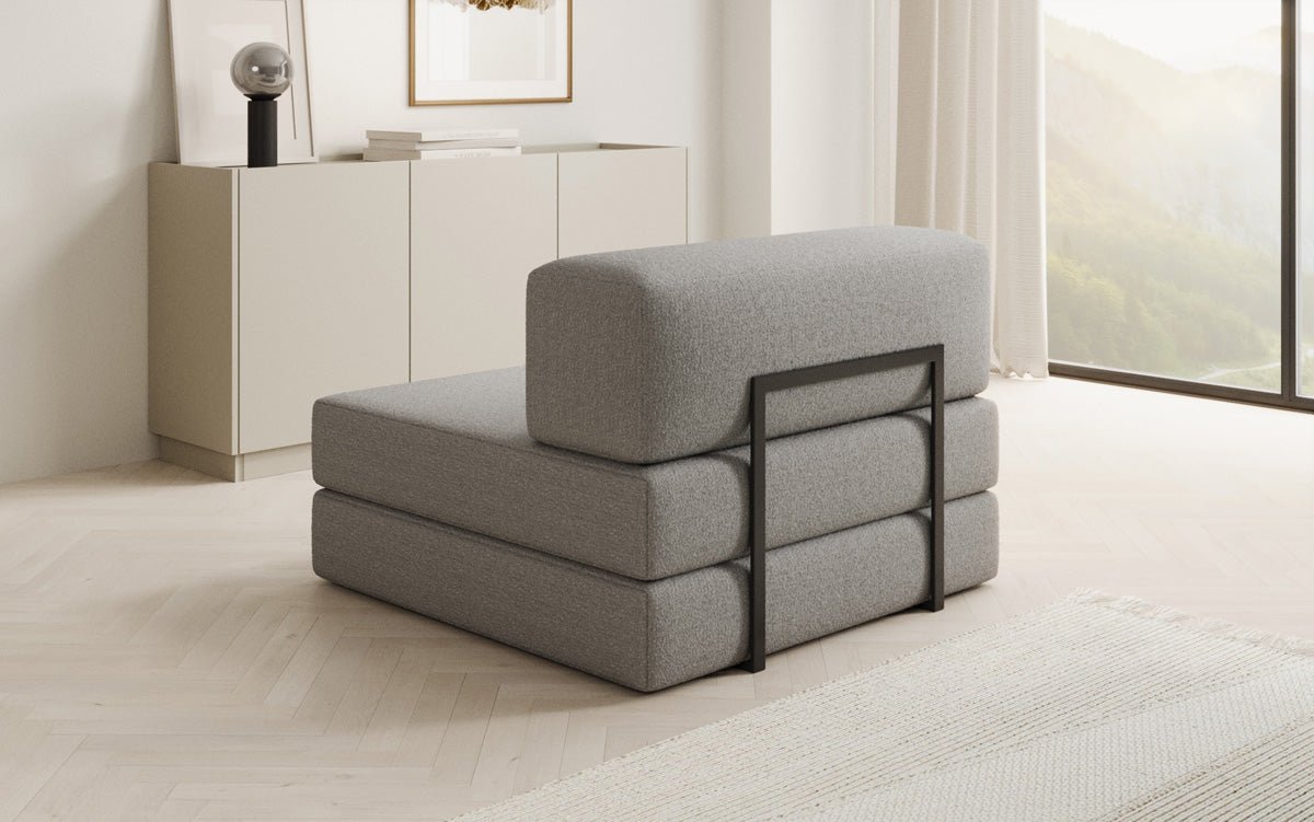 Designer Sofa Mittelmodul Lazy in Bouclé