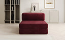 Designer Sofa Mittelmodul Lazy in Samt
