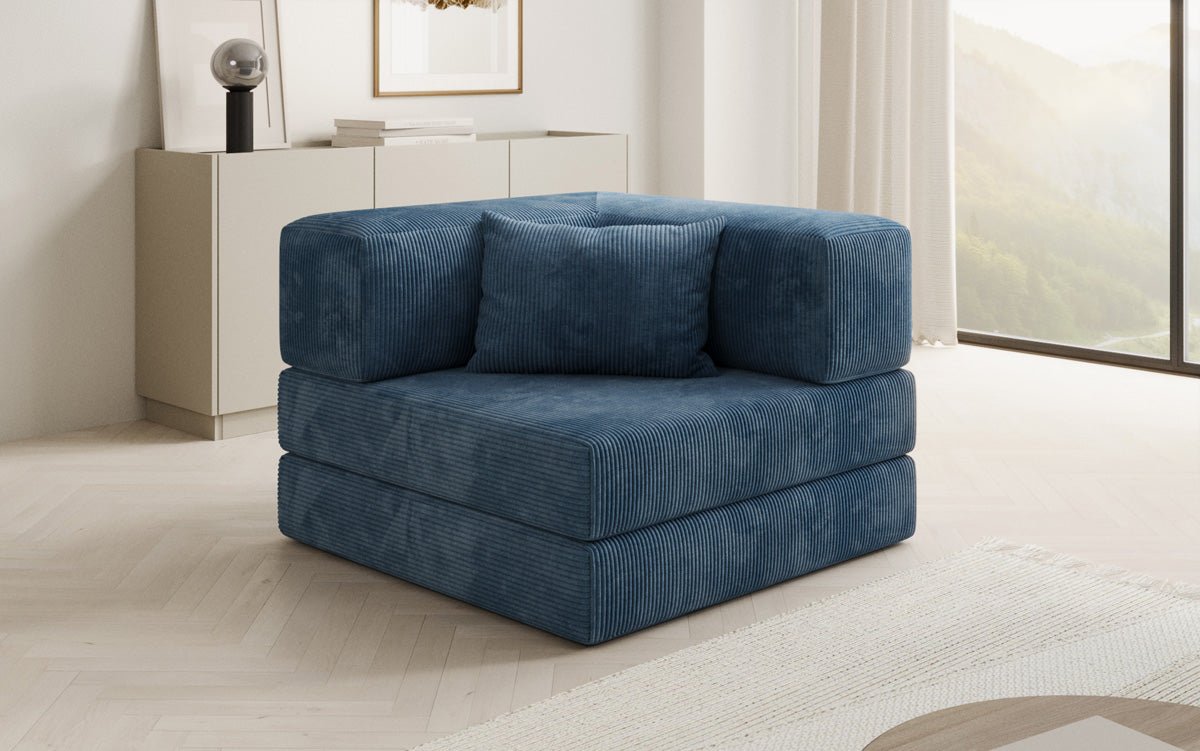 Designer Sofa-Sessel Lazy in Corduroy