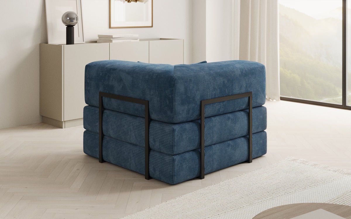 Designer Sofa-Sessel Lazy in Corduroy