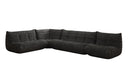 Designer-hoekbank woonlandschap Calmo in Ribstof