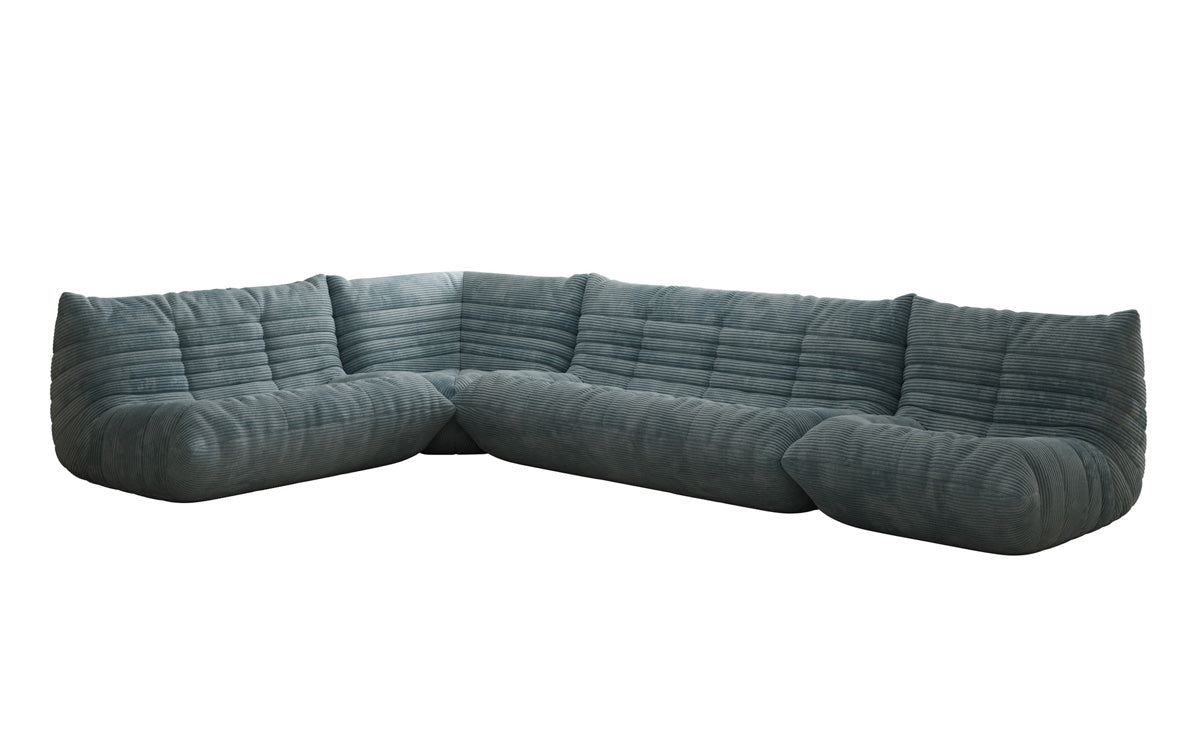 Designer Sofa Wohnlandschaft Calmo in Cord