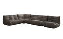 Canapé d’angle design Calmo en cuir véritable