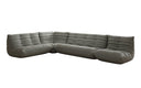 Canapé d’angle design Calmo en cuir véritable