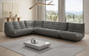 Canapé d’angle design Calmo en cuir véritable