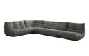 Canapé d’angle design Calmo en cuir véritable
