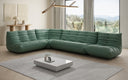 Canapé d’angle design Calmo en cuir véritable