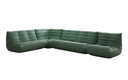 Canapé d’angle design Calmo en cuir véritable
