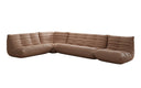 Canapé d’angle design Calmo en cuir véritable