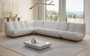 Canapé d’angle design Calmo en cuir véritable