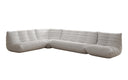 Canapé d’angle design Calmo en cuir véritable