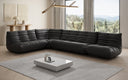 Canapé d’angle design Calmo en cuir véritable