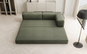 Designer Sofa/Chaise Longue Lazy in Bouclé