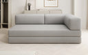 Designer Sofa/Chaise Longue Lazy in Bouclé