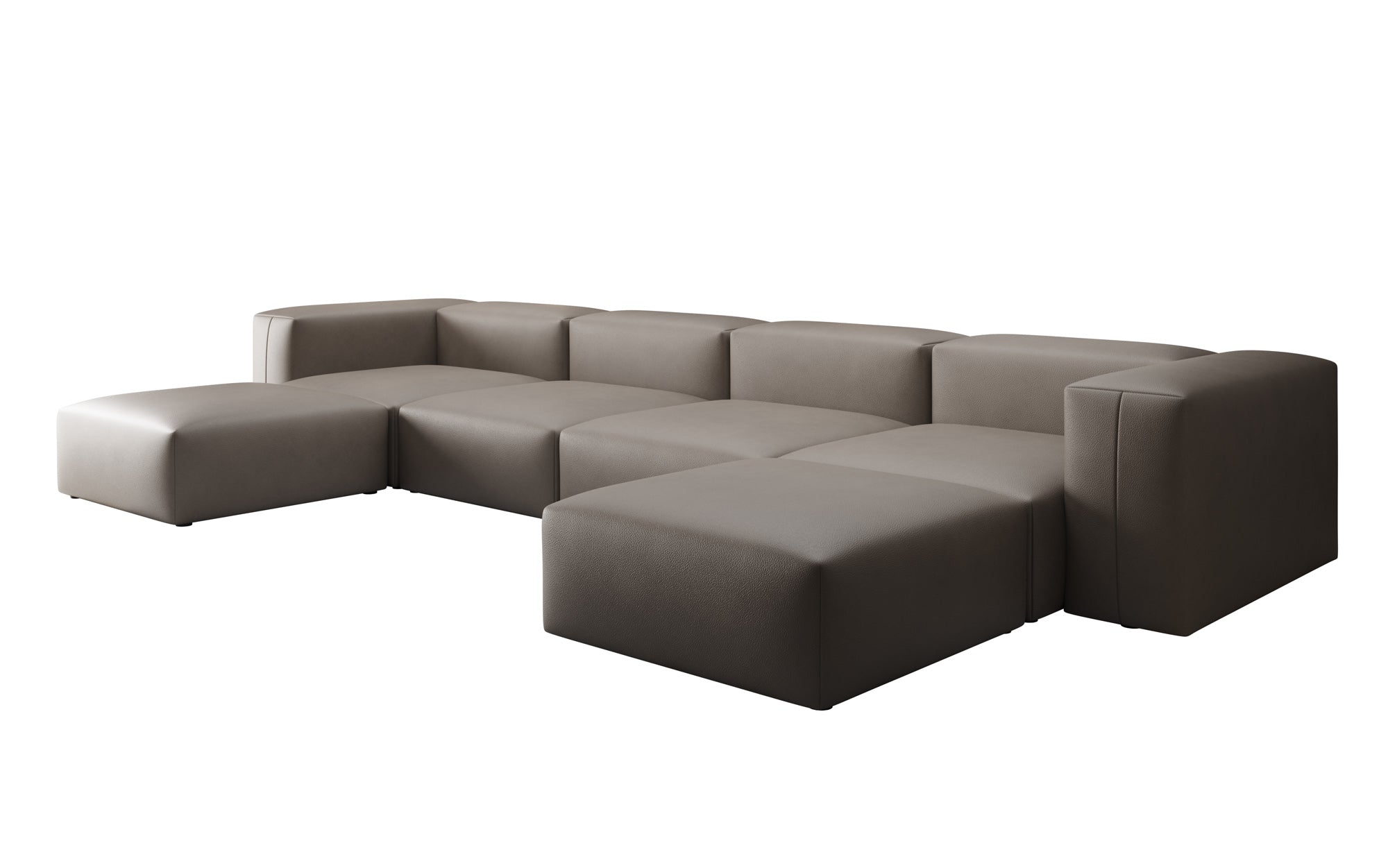 Designer U Bank Snug van echt leer