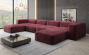 Designer U Sofa Snug in Samt