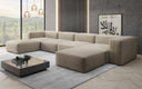 Designer U Sofa Snug in Samt