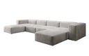 Designer U Sofa Snug in Samt