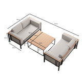 Euphoria – 2 Loungesofas & Tisch aus Aluminium | Aevora™ Kollektion