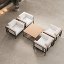 Euphoria – 4 Loungesessel & Tisch aus Aluminium | Aevora™ Kollektion