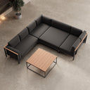Euphoria – Ecklounge & Tisch aus Aluminium | Aevora™ Kollektion