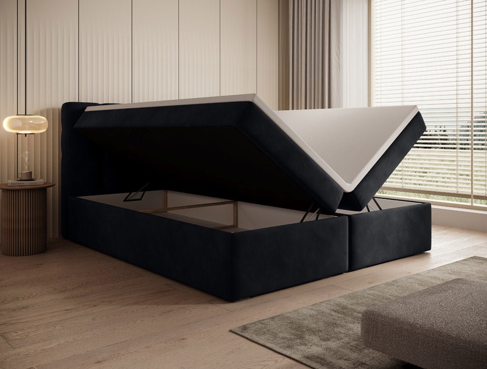 Boxspringbed Faro Samt mit Stauraum