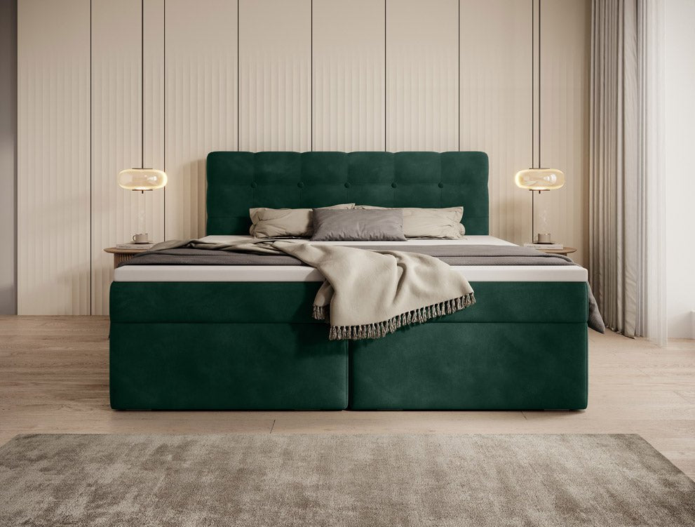 Boxspringbed Faro Samt mit Stauraum