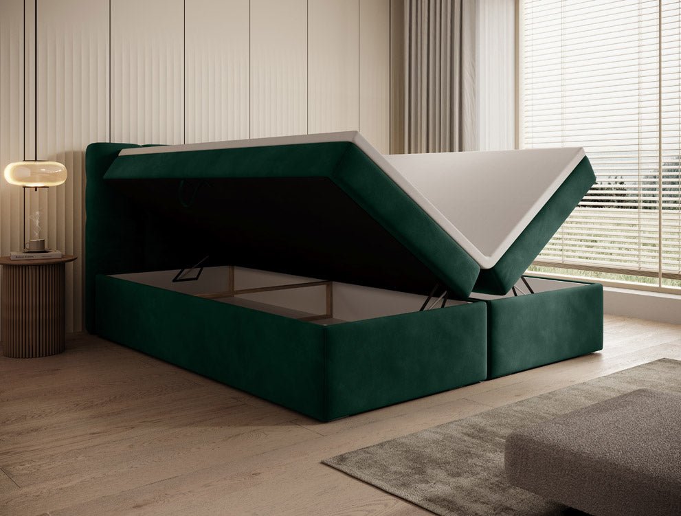 Boxspringbed Faro Samt mit Stauraum