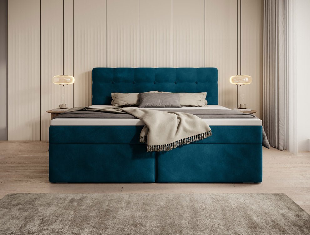 Boxspringbed Faro Samt mit Stauraum