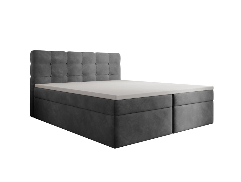 Boxspringbed Faro Samt mit Stauraum