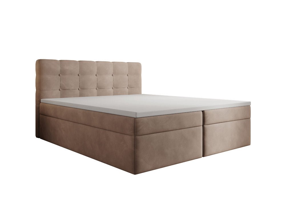 Boxspringbed Faro Samt mit Stauraum