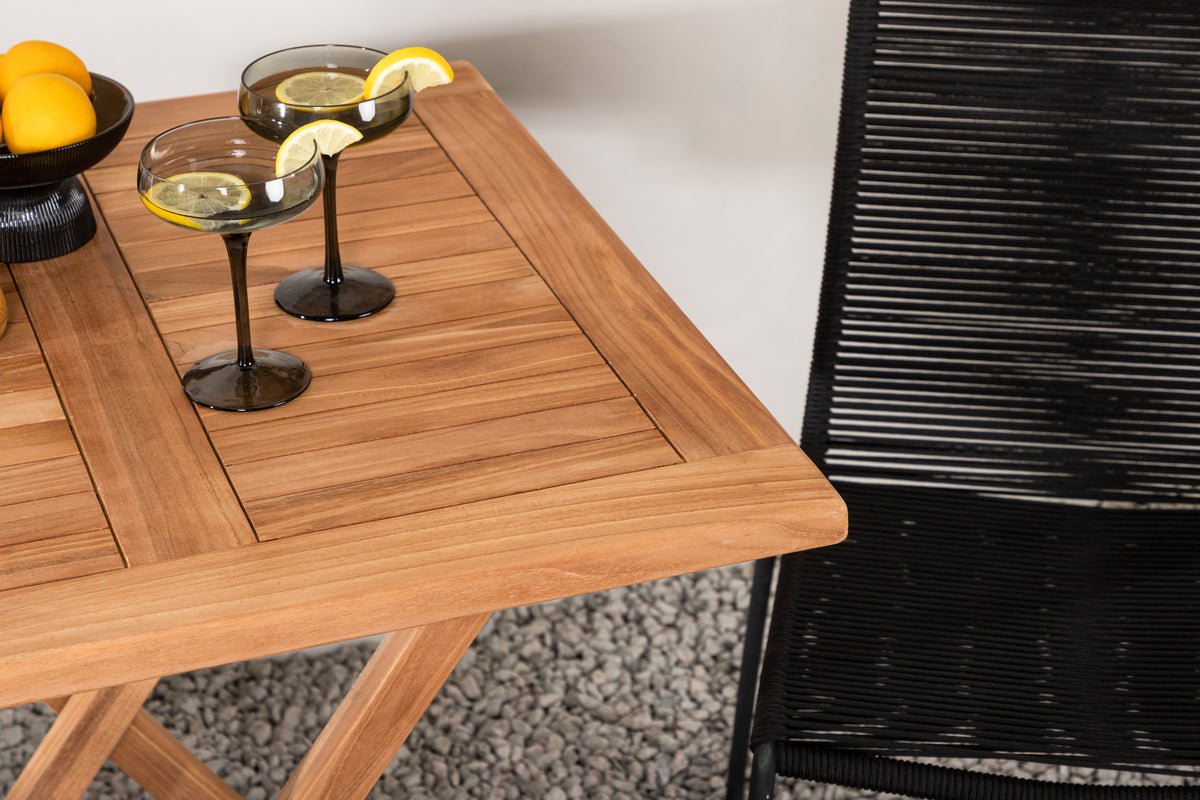 Tuin Cafégroep Habanero – 3-delige tuinmeubelset in Bruin/Zwart