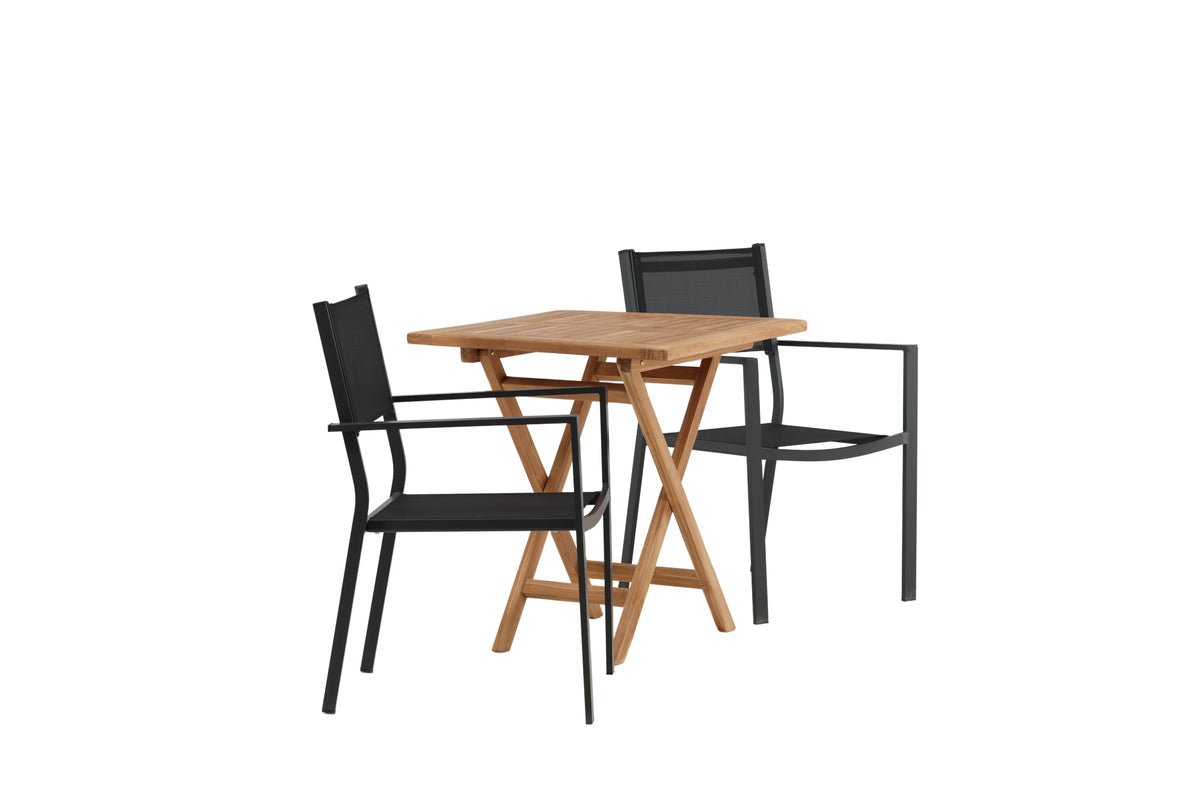 Ensemble de mobilier de jardin Irish – Set de mobilier de jardin 3 pièces 70x70 cm