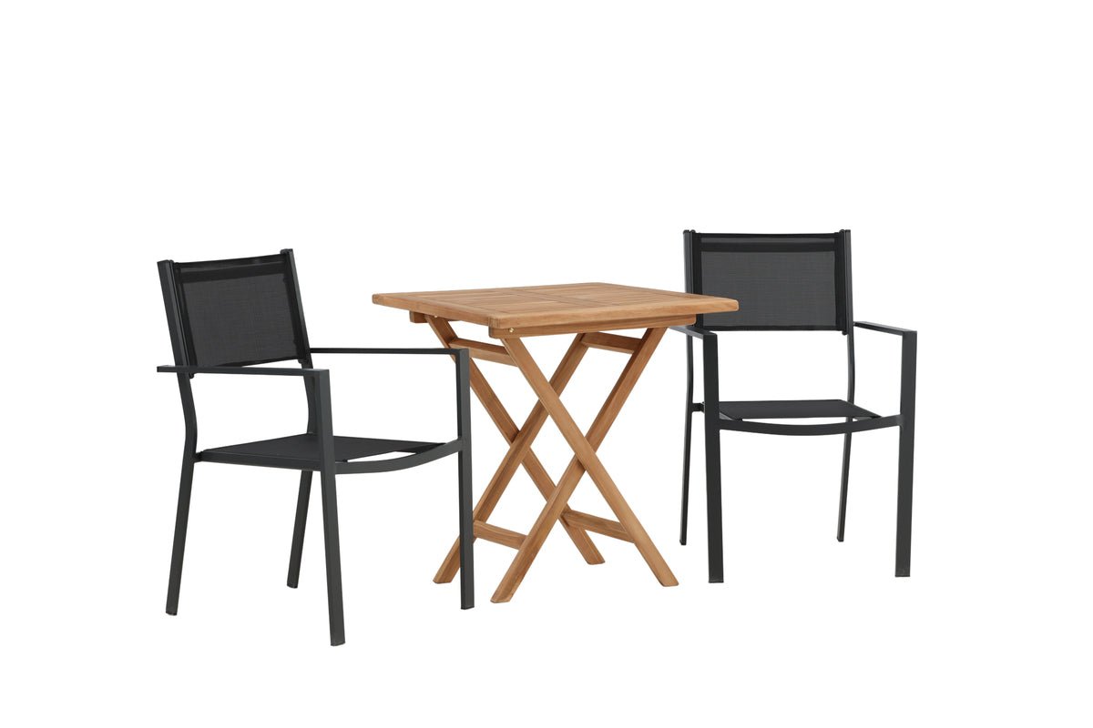 Ensemble de mobilier de jardin Irish – Set de mobilier de jardin 3 pièces 70x70 cm