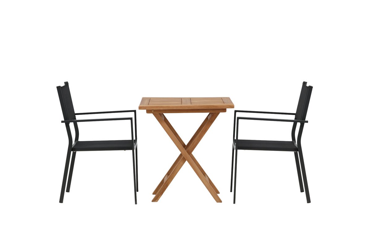 Ensemble de mobilier de jardin Irish – Set de mobilier de jardin 3 pièces 70x70 cm
