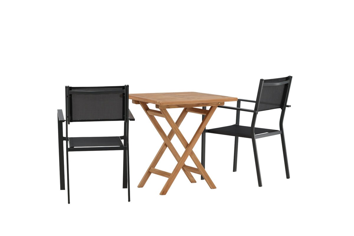 Ensemble de mobilier de jardin Irish – Set de mobilier de jardin 3 pièces 70x70 cm