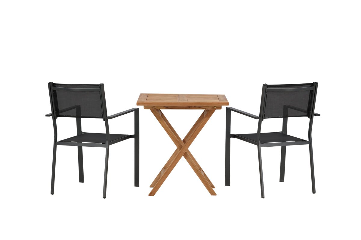 Garten Cafegruppe Irish – 3-teiliges Gartenmöbel-Set 70x70 cm