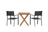 Garten Cafegruppe Irish – 3-teiliges Gartenmöbel-Set 70x70 cm