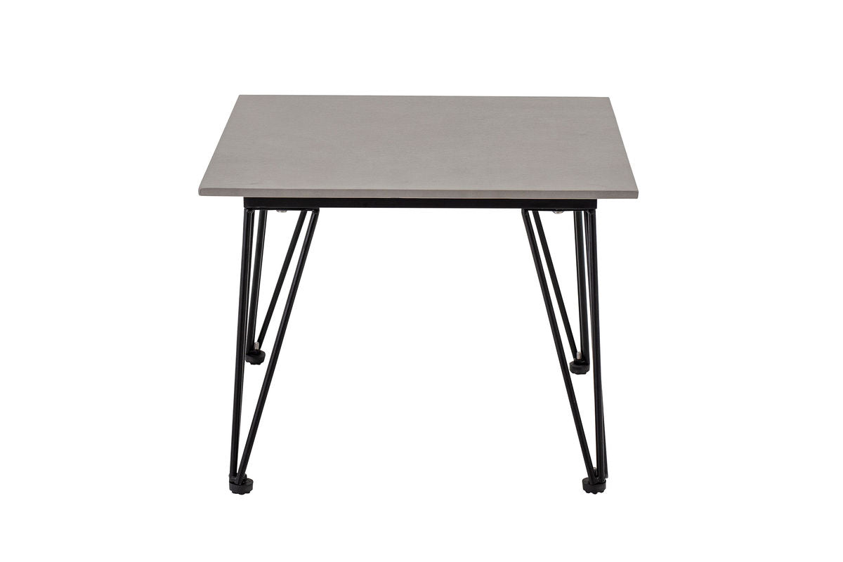 Garten-Couchtisch Rova – Fibercement mit Metallgestell