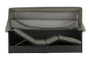 Garten Daybed Merano – Outdoor-Liege mit Sonnendach aus Polyrattan in Schwarz