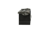 Garten Daybed Merano – Outdoor-Liege mit Sonnendach aus Polyrattan in Schwarz