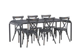 Garten Essgruppe Canggu – 7-teiliges Gartenmöbel-Set aus Aluminium