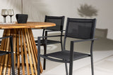 Garten Essgruppe Cocobello – 5-teiliges Gartenmöbel-Set mit rundem Tisch aus Akazie