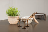 Garten Essgruppe Santa – 5-teiliges Gartenmöbel-Set mit rundem Tisch