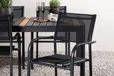 Garten Essgruppe Wylera – 5-teiliges Gartenmöbel-Set in Schwarz