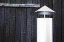 Garten Kamin Arne - aus Stahl mit Schornstein in Silber