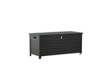 Garten Kissenbox Ludmilla - schwarze Aluminiumkonstruktion inkl. Innentasche