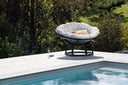 Garten-Loungesessel Bob - aus schwarzem Rattan inklusive Kissen