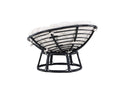 Garten-Loungesessel Bob - aus schwarzem Rattan inklusive Kissen